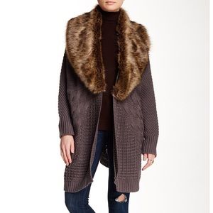 HEARTLOOM Faux Fur Bohemian Sweater